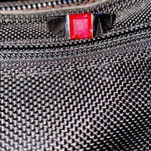 Sterling silver red sapphire ring